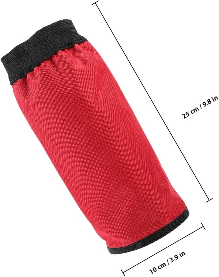 Wakauto Professional Red Drumstick Carrying Bag Portable Storage Barrel Single Screw Closure - Image 2